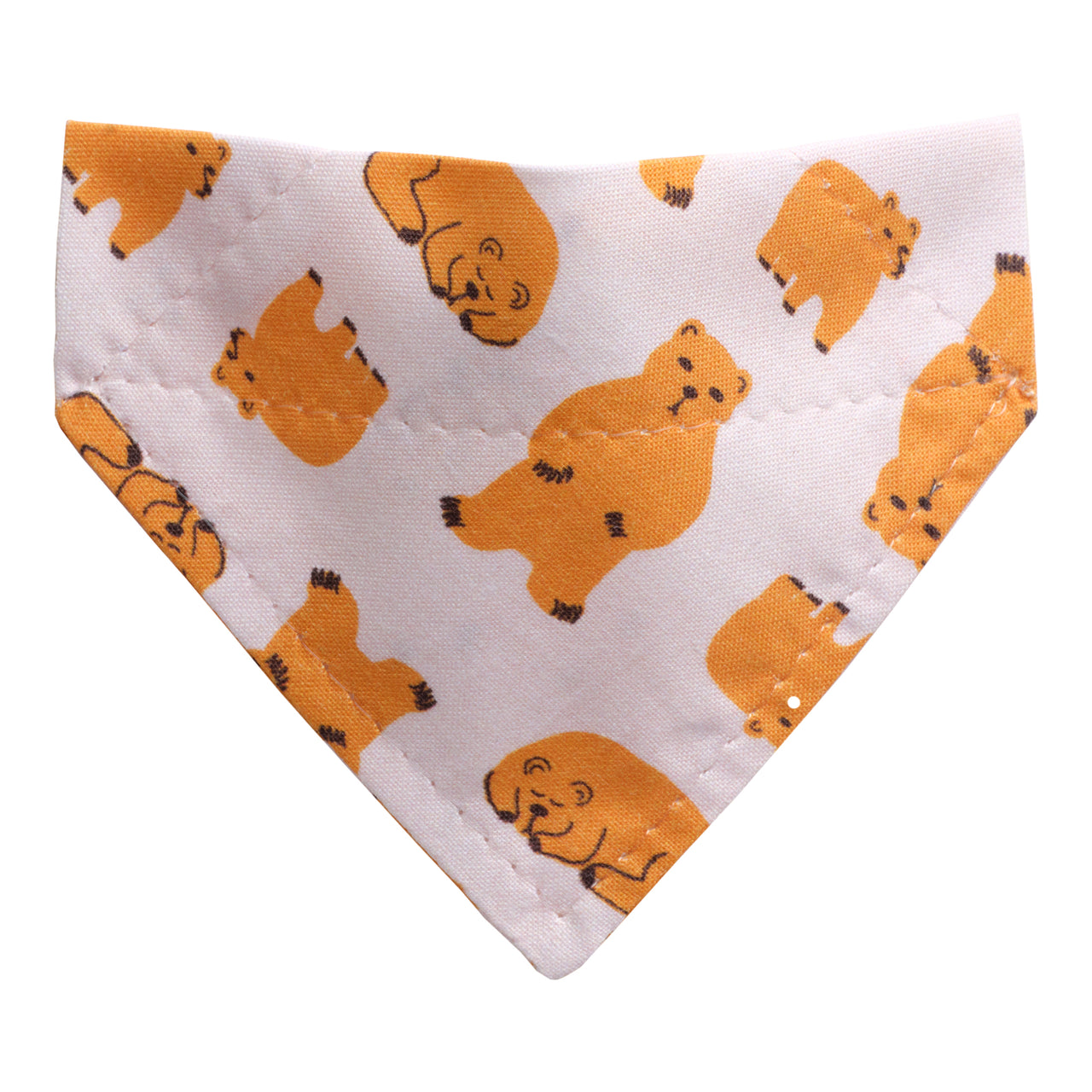 Pink with bear print bandana for cats or small dogs