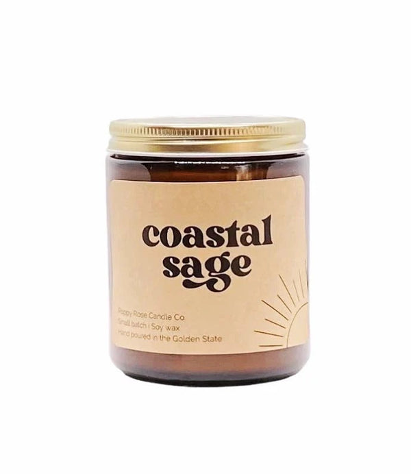 Coastal Sage - 8 oz Coconut Wax Candle