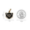 Silently Judging You - Cat ID Tag / Charm - Black