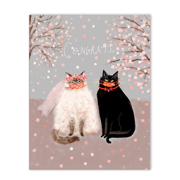 Wedding Cat Card - Congrats