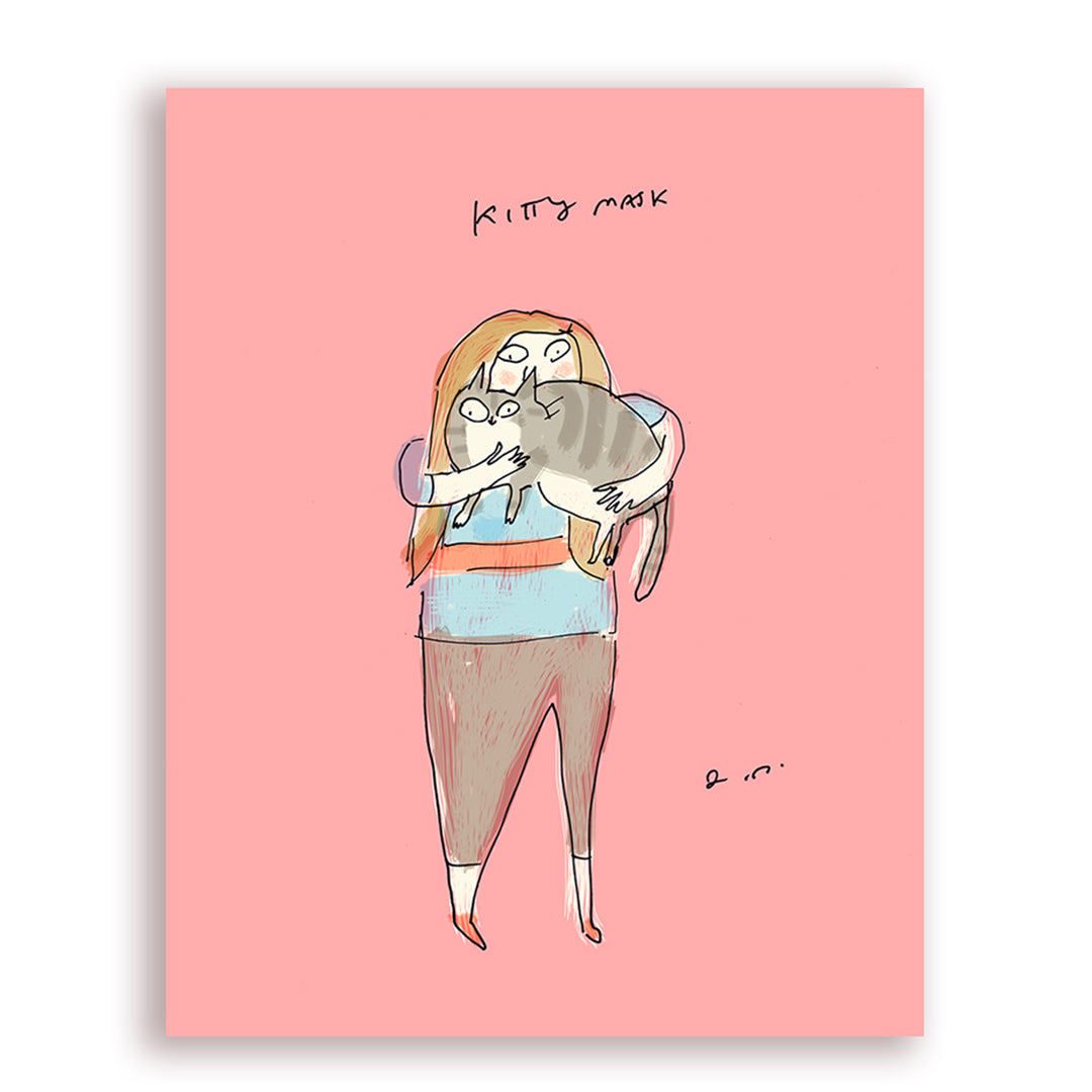 Kitty Mask Card