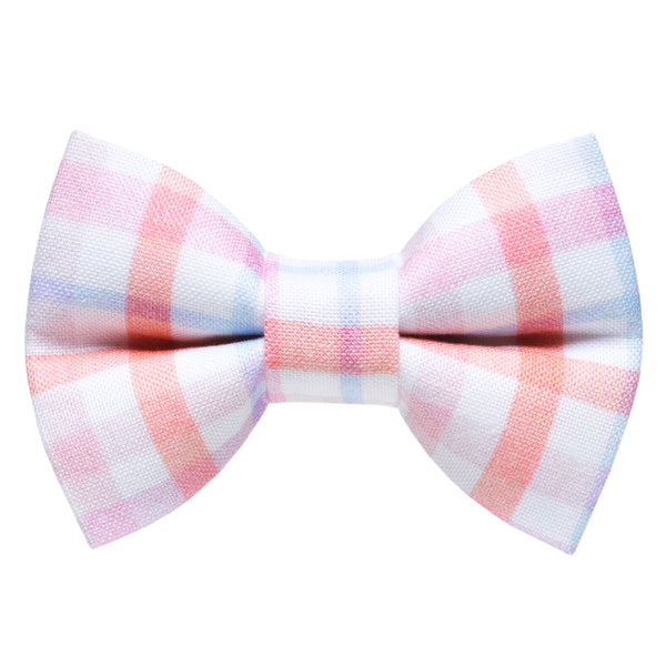 summer plaid pet bow tie